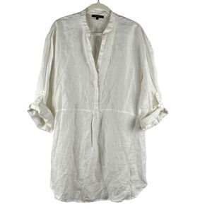 Piper Women’s White V-neck Tunic Blouse 16